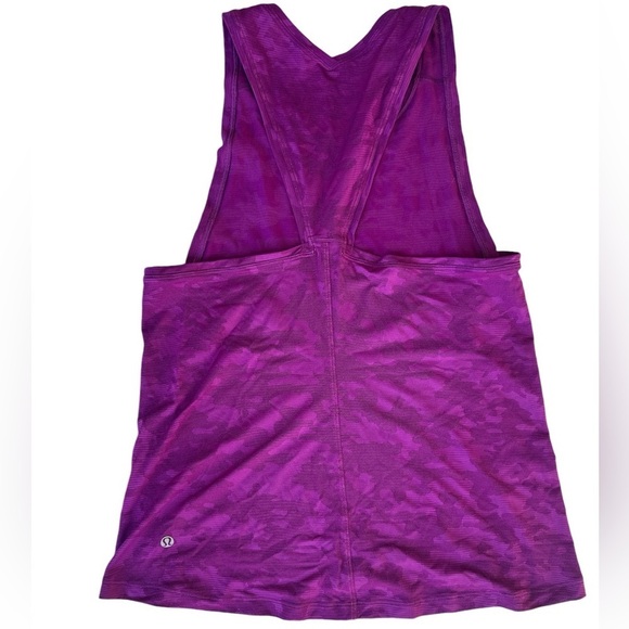 Lululemon Run For Days Mesh Camo Twist Tank in Regal Plum - Picture 9 of 11